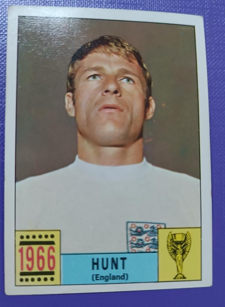 Carte Panini Coupe monde foot1970  Mexique 1970,HUNT ENGLAND, Envoi