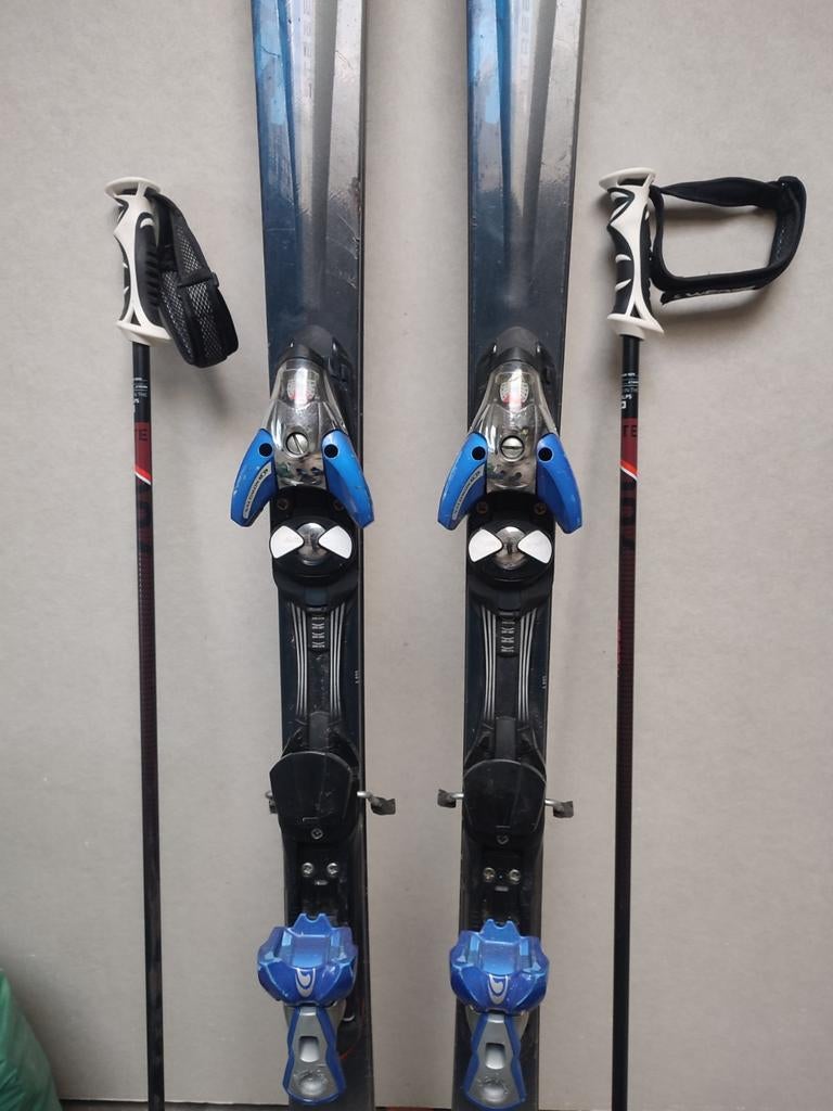 Ski alpin 172cm avec bottes 42/42,5 et batons, Enlèvement, Ski