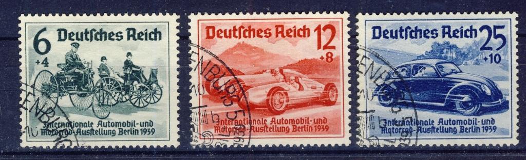 Deutsches Reich 1939 - nr 686 - 688, Verzenden, Duitse Keizerrijk, Gestempeld