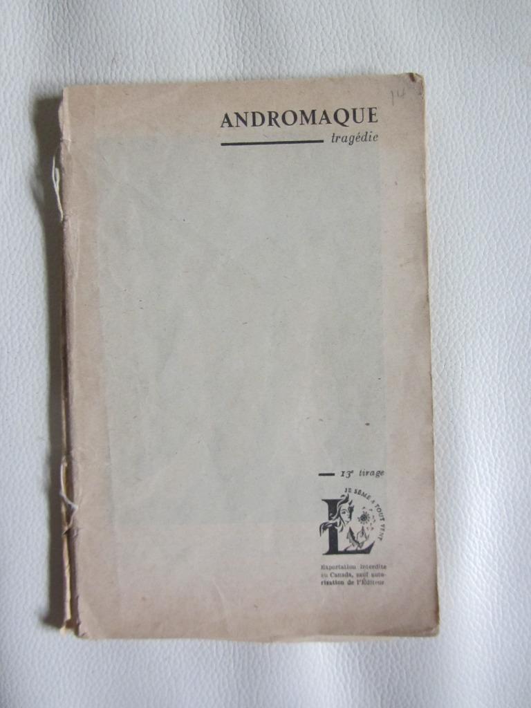 Andromaque de Racine, Livres, Enlèvement ou Envoi