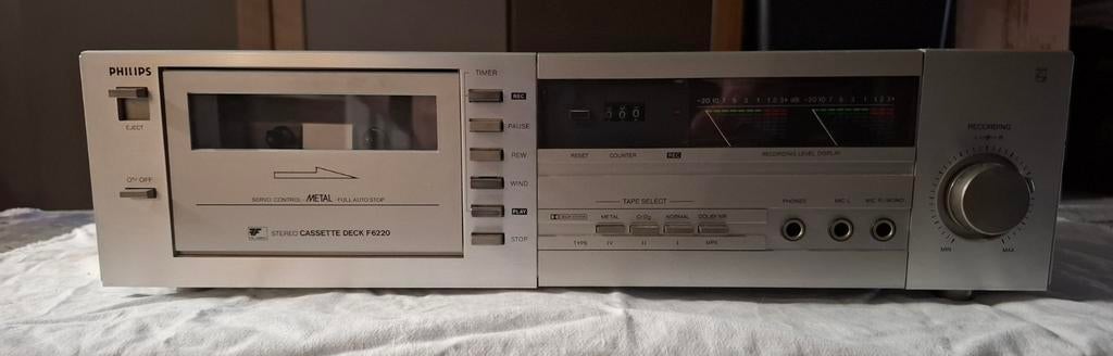 Deck cassette Philips F6220, Ophalen of Verzenden, Philips