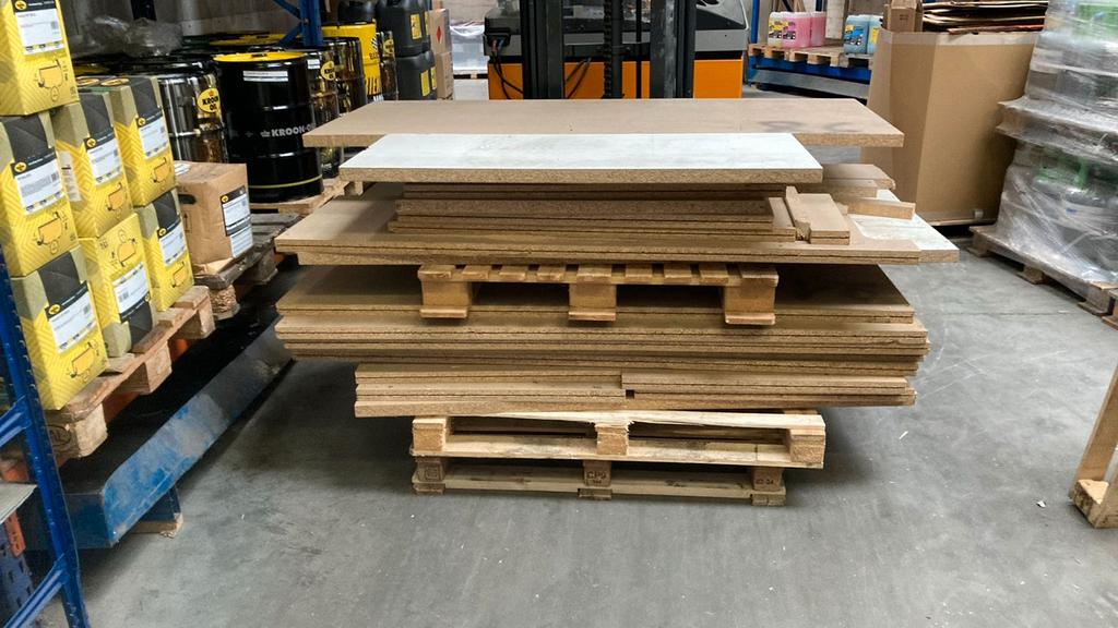 Lot houten etage vloer, Doe-het-zelf en Bouw, Ophalen, Gebruikt