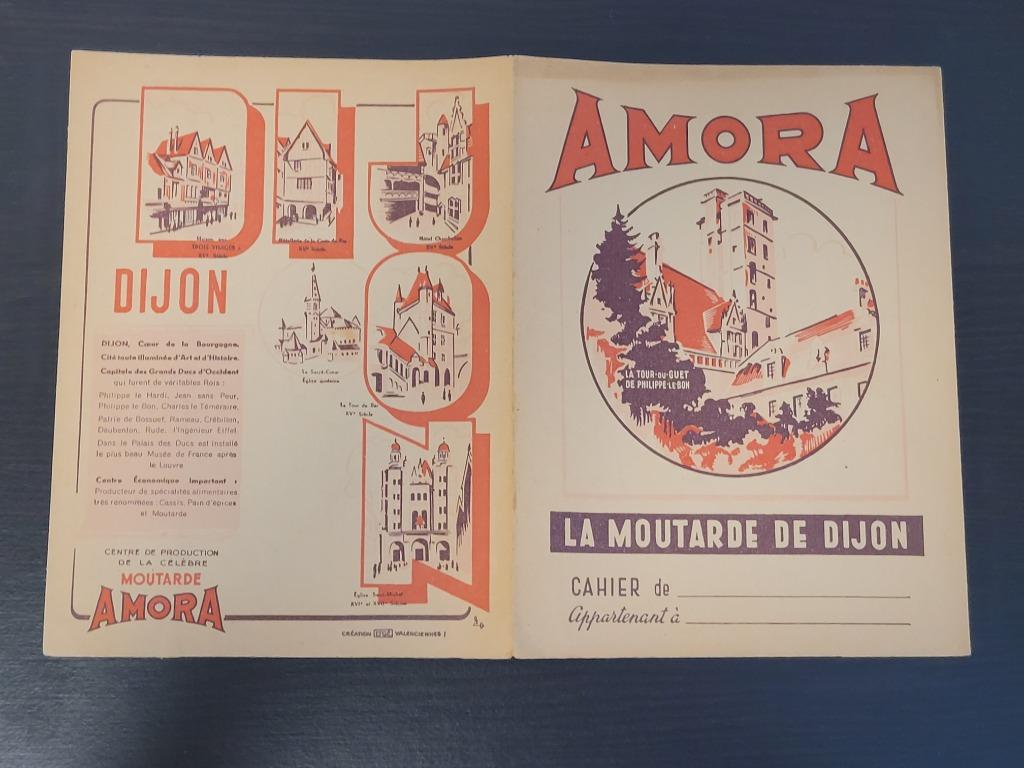 AMORA DIJON vintage mosterdkleurige notitieboekhoes, Verzamelen, Ophalen of Verzenden, Gebruikt, Overige typen