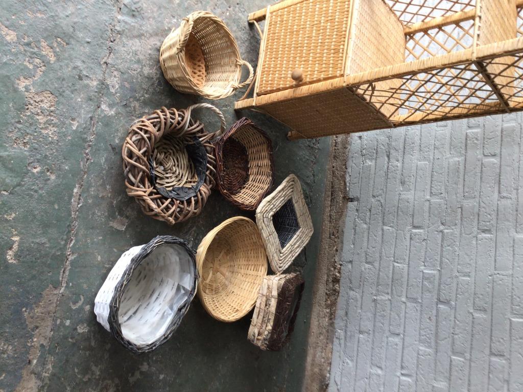Plusieurs, paniers, Neuf, Osier, Enlèvement, Panier