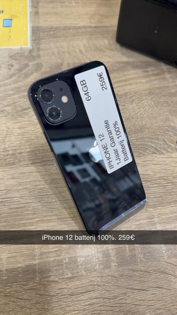 Iphone 12 batterij 100%, Ophalen, Zo goed als nieuw
