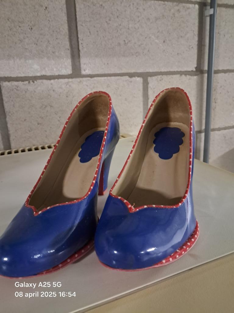 Damesschoenen, Pumps, Zo goed als nieuw, Verzenden, Blauw