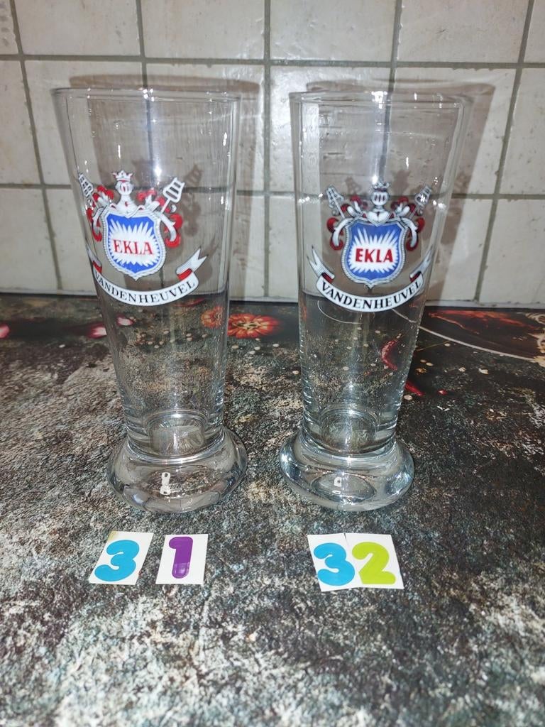 Lunettes à sifflets anciens Ekla Vandenheuvel, Enlèvement ou Envoi, Comme neuf, Verre à bière