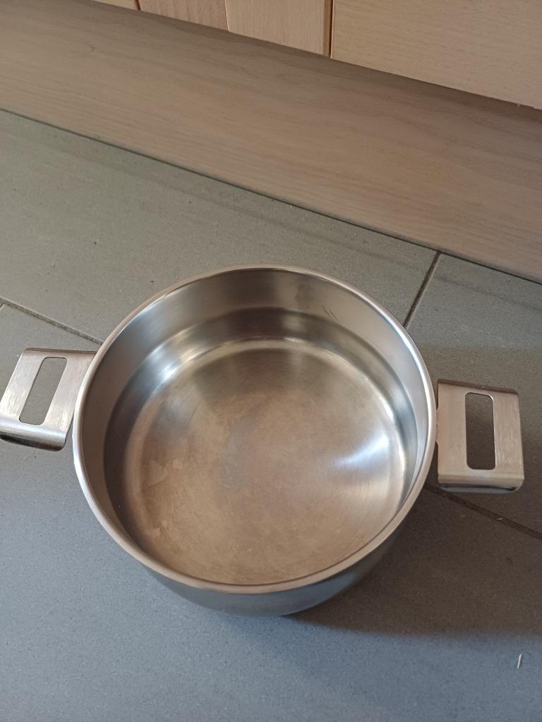 casserole Demeyere de 19 cm et casserole de 16,5 cm, Maison & Meubles, Enlèvement, Utilisé, Inox