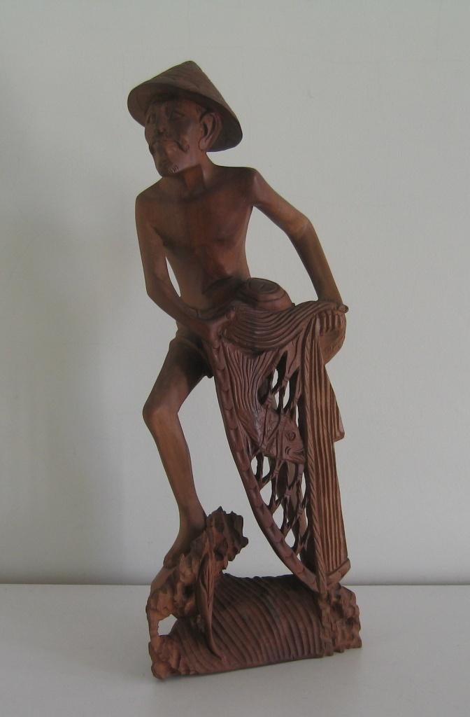 PÊCHEUR EN BOIS - 4046, Enlèvement, Bois