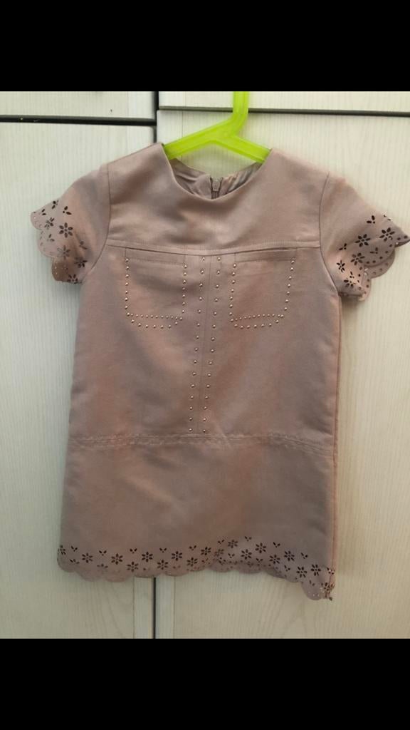 Beige jurk van Mayoral, maat 110, Kinderen en Baby's, Mayoral, Meisje, Ophalen of Verzenden, Zo goed als nieuw