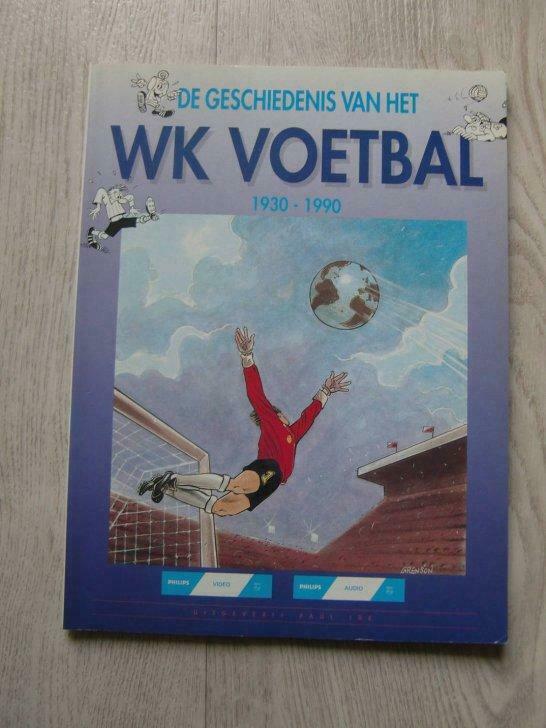 de geschiedenis van het wk voetbal stripboek, Ophalen of Verzenden, Gelezen