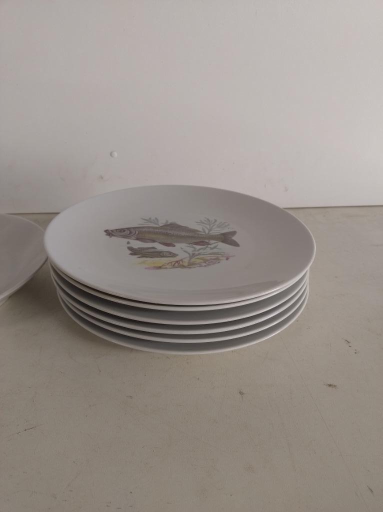 Vintage Kahla porseleinen visborden, Antiek en Kunst, Ophalen of Verzenden