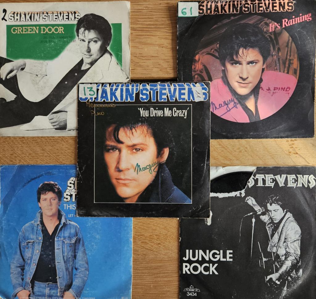 À VENDRE : LOT DE 45 TOURS VINYLES DE « SHAKIN’ STEVENS », CD & DVD, Enlèvement, Utilisé, Single