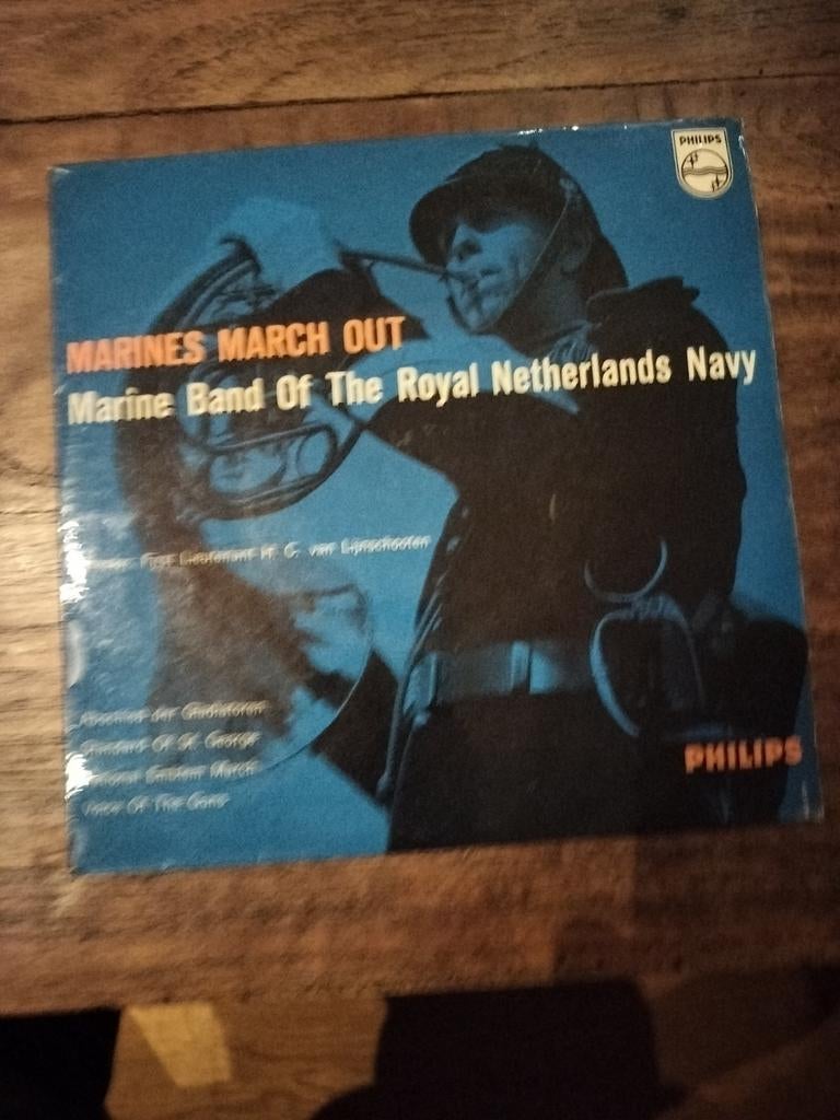 Goede EP single Marines march out, Ophalen of Verzenden, Gebruikt