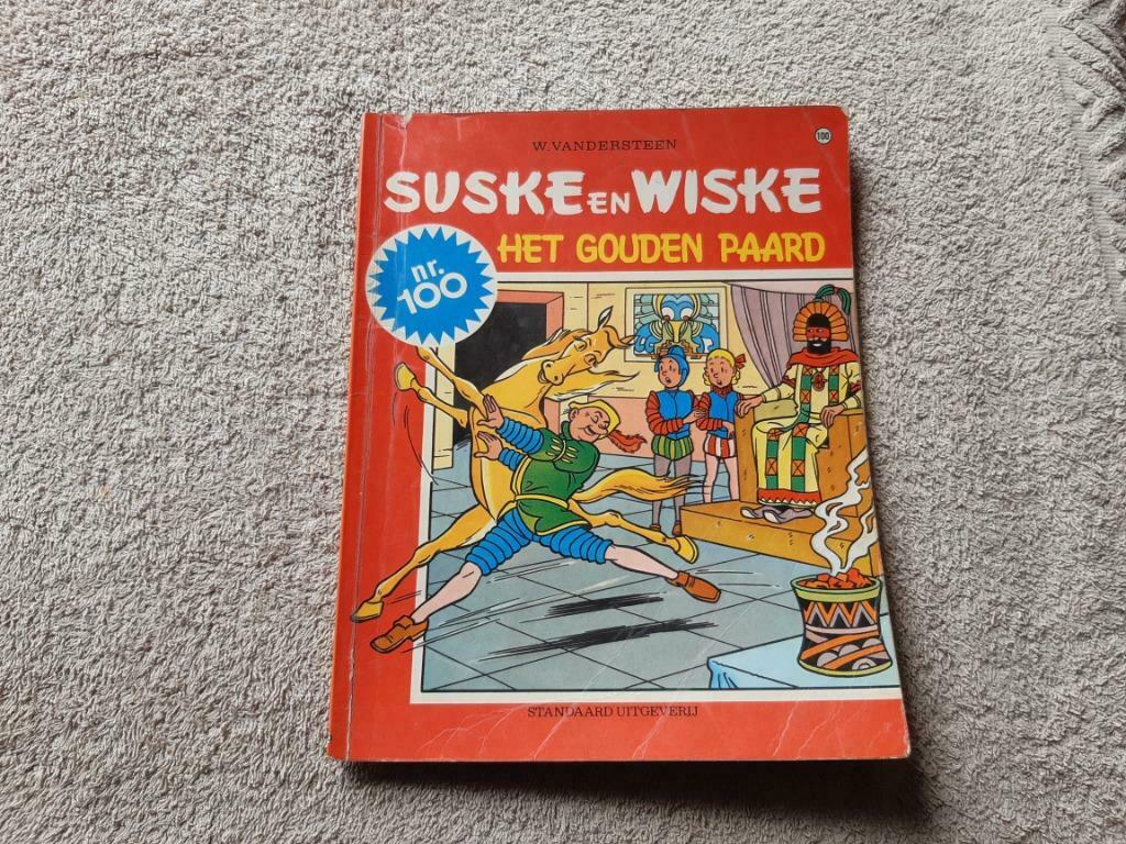 Suske en Wiske.100.Het gouden paard., Eén stripboek, Ophalen of Verzenden, Gelezen