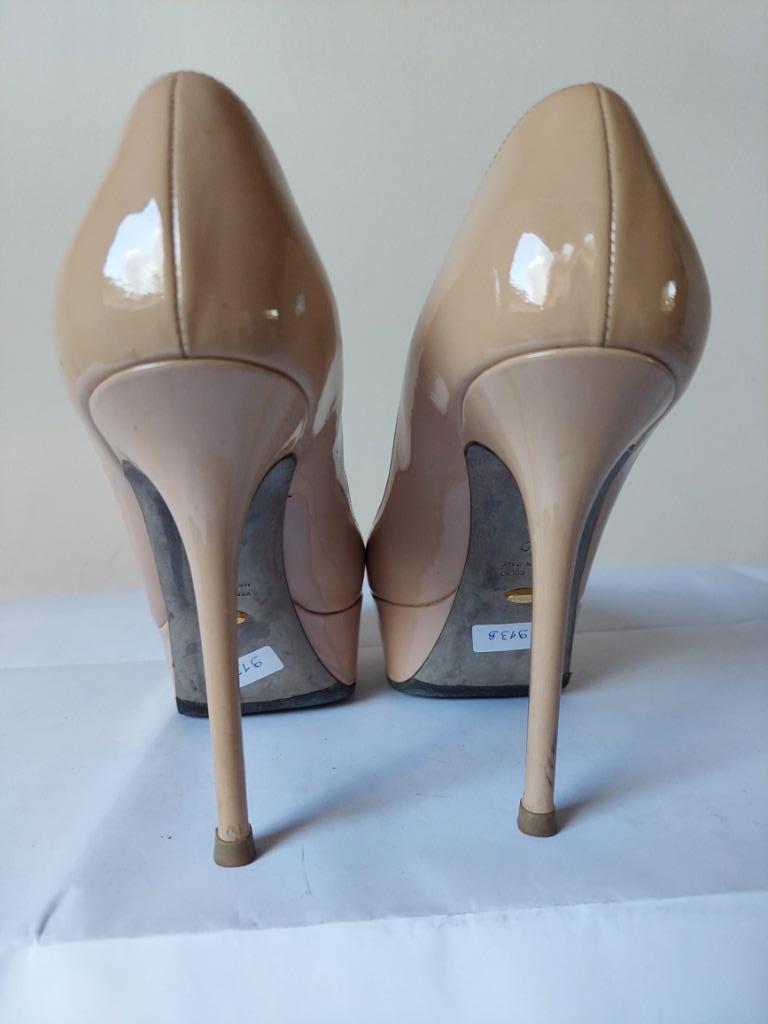 913B* SERGIO ROSSI luxe nude leren pumps (39), Pumps, Overige kleuren, Sergio Rossi, Verzenden