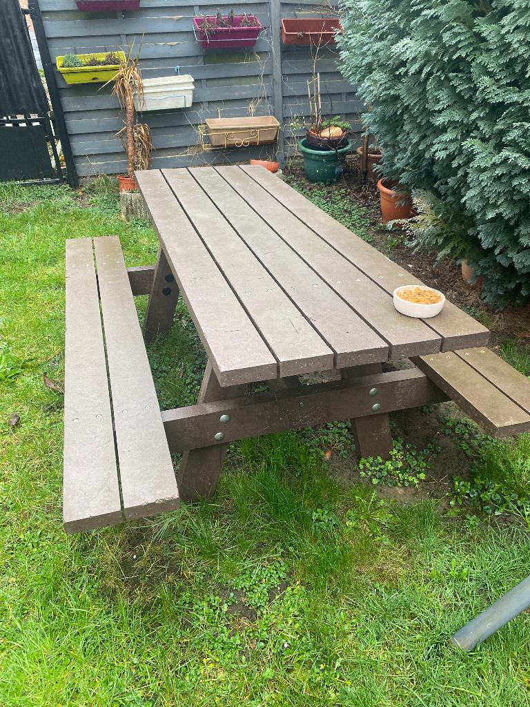 Table de jardin, Enlèvement, Utilisé, Composite