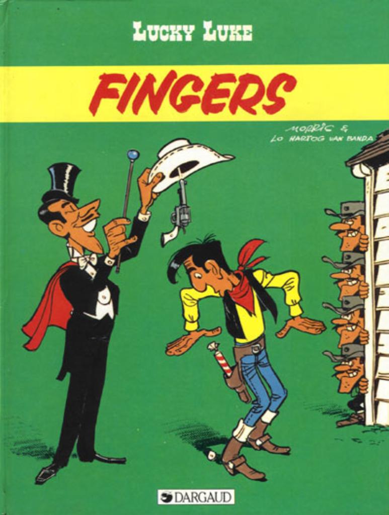 Lucky Luke,Fingers,Première édition, Une BD, Enlèvement ou Envoi, Utilisé