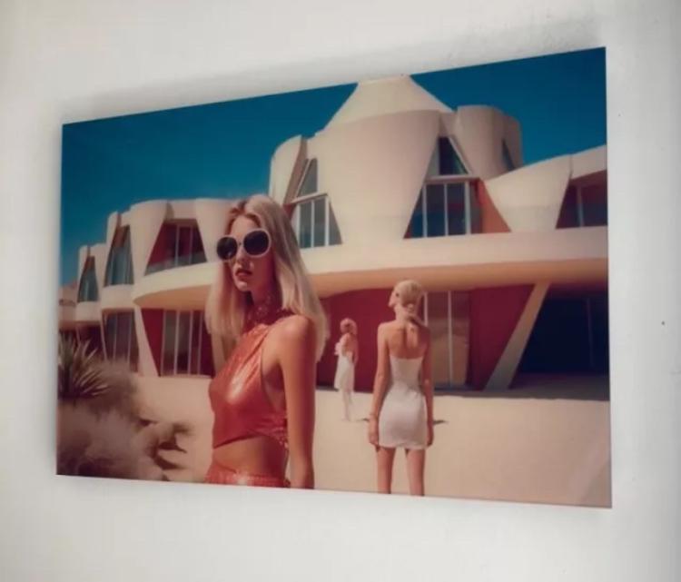 Rodney Haker : tableau en verre acrylique avec certificat, Enlèvement ou Envoi