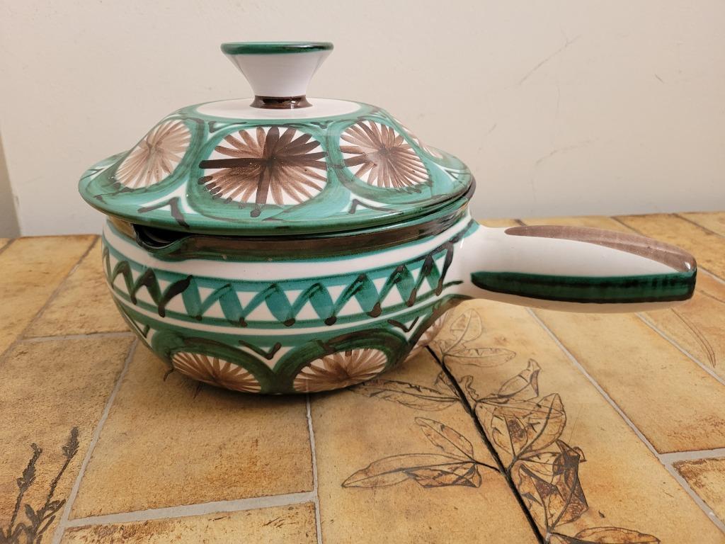 grote keramische steelpan Robert Picault Vallauris vintage, Antiek en Kunst, Ophalen of Verzenden