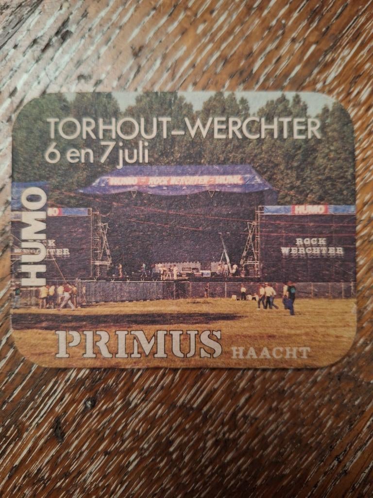 Oud bierviltje brouwerij Primus Haacht Torhout Werchter, Verzamelen, Ophalen of Verzenden