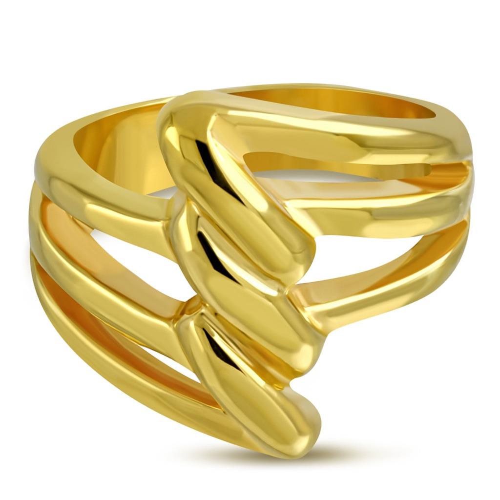 Bague pour femme en acier chirurgical doré, Bijoux, Sacs & Beauté, Bagues, Neuf, Enlèvement ou Envoi, Femme, Fer ou Acier