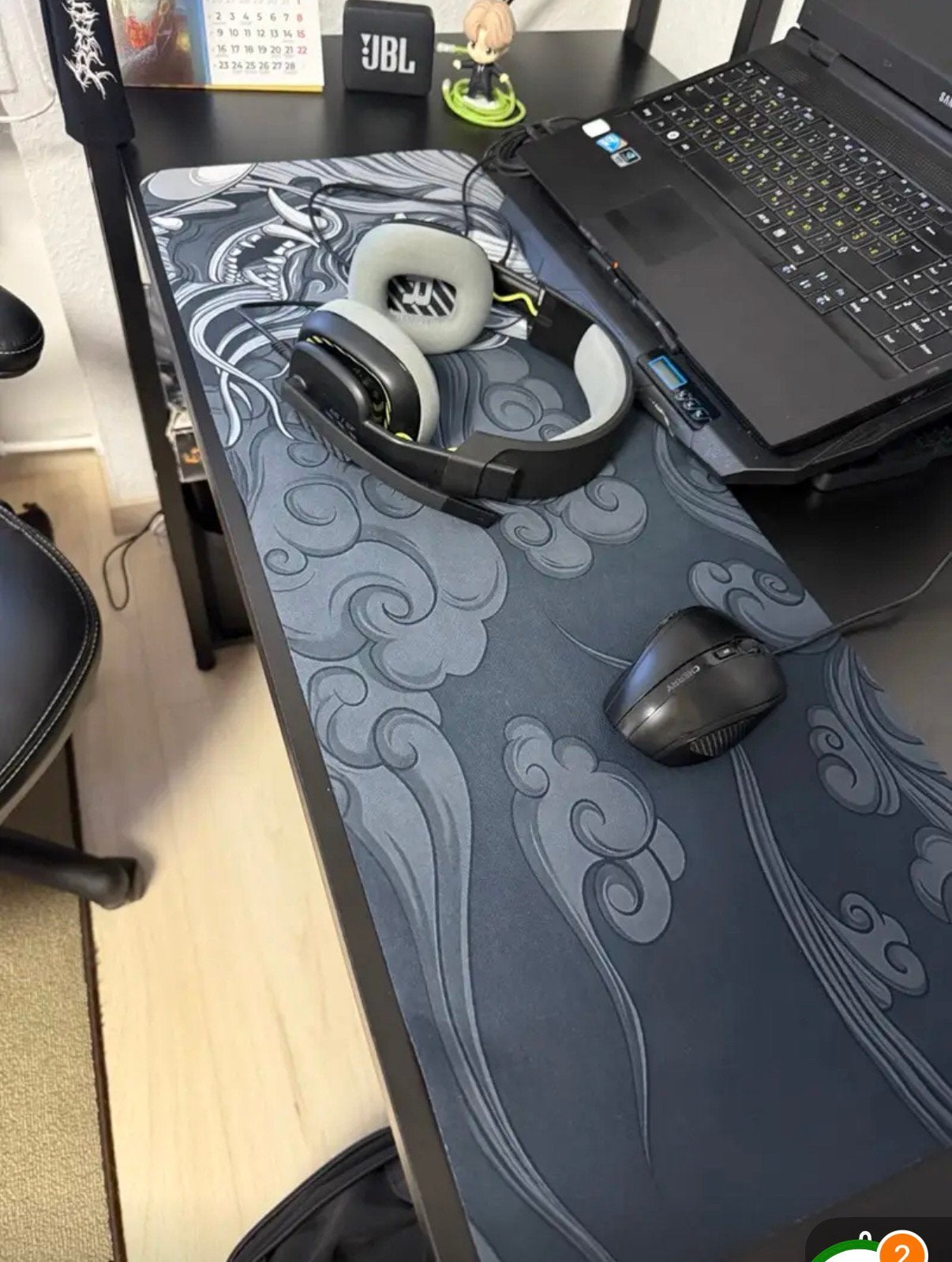 Grand tapis de souris gaming noir et gris, Muziek en Instrumenten, Ophalen of Verzenden, Zo goed als nieuw