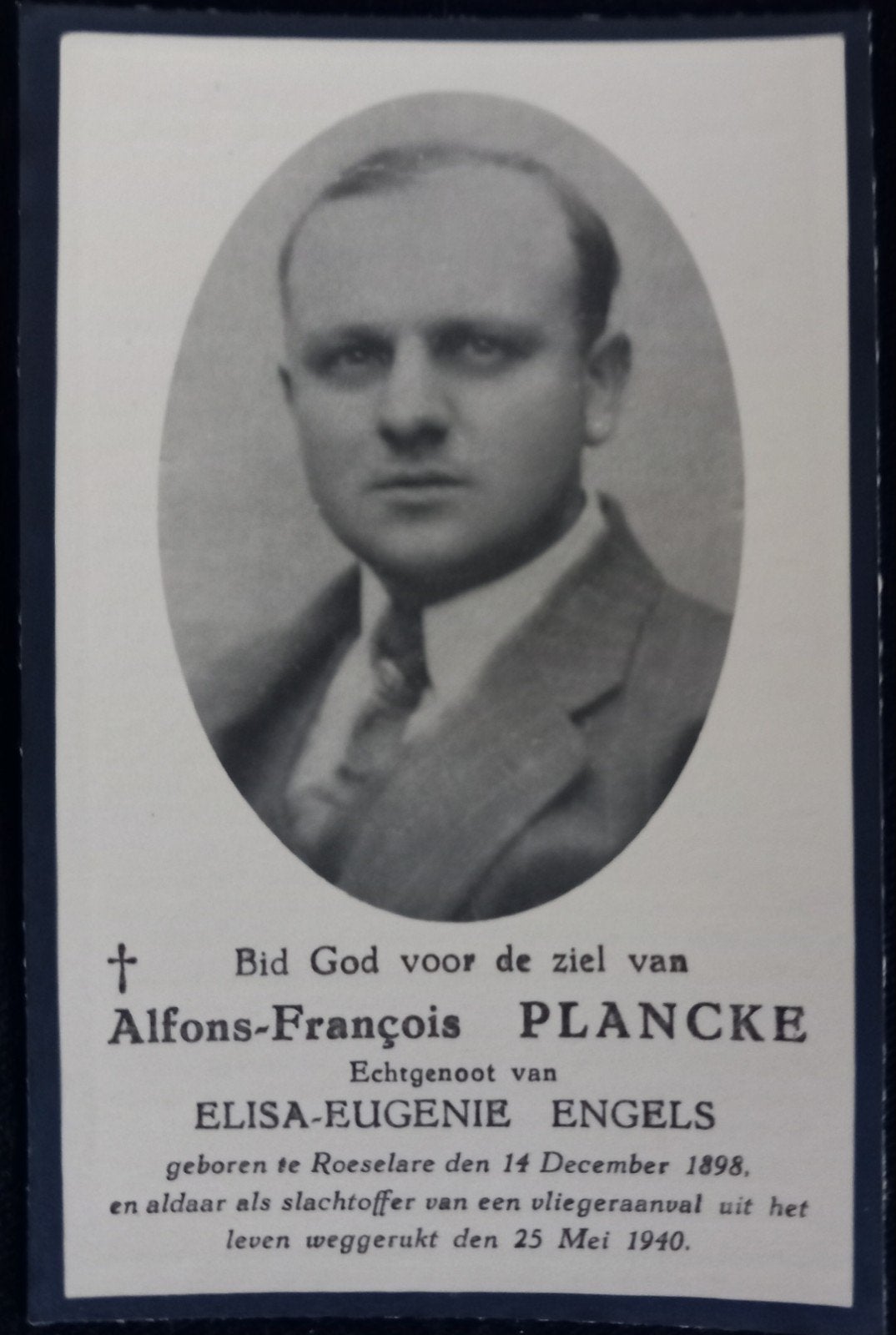 Carte de prière WW2, Enlèvement ou Envoi