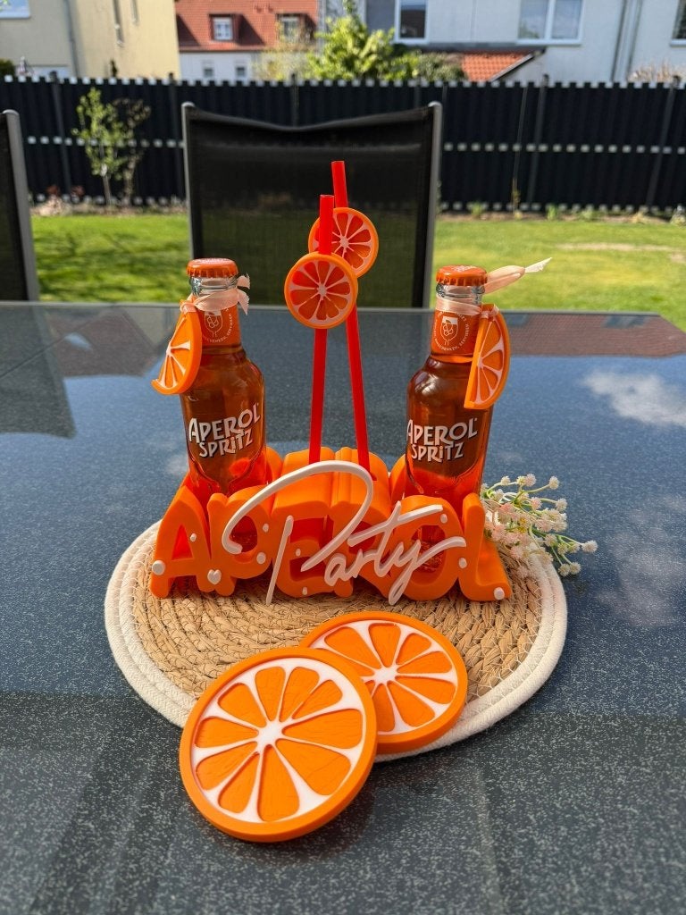 Aperol Party Houder 20cl | Incl. Sinaasappel Decoratie, Maison & Meubles, Accessoires pour la Maison | Porte-bouteilles, Neuf