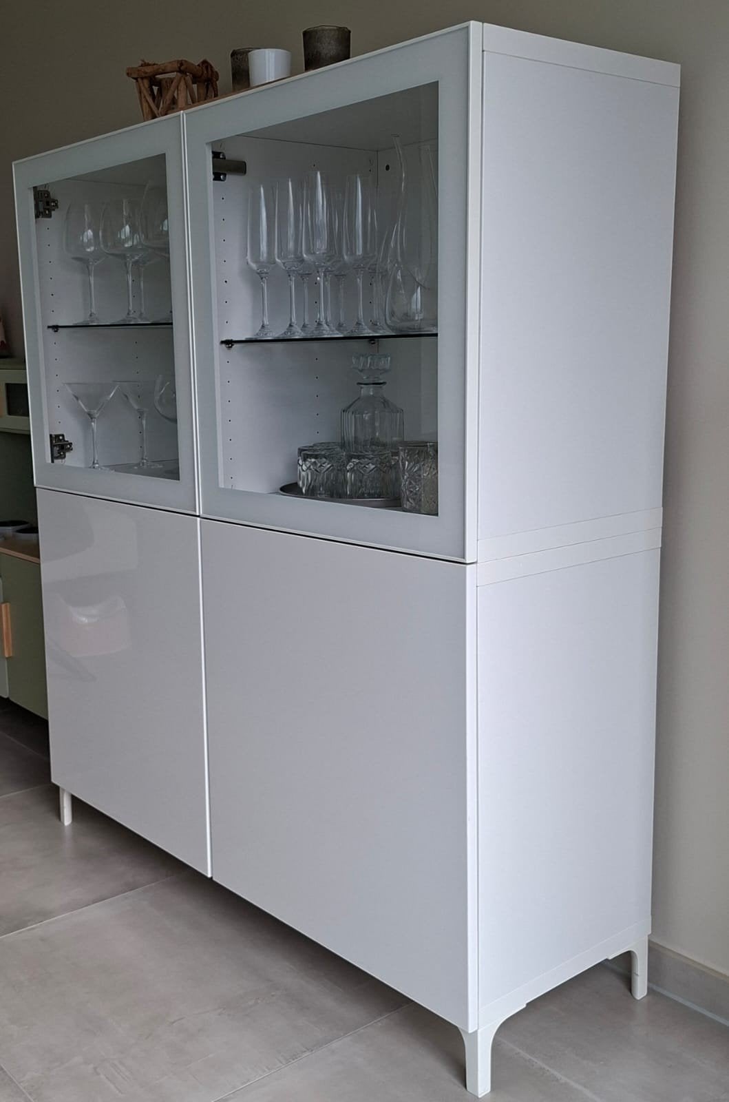 Vitrine Ikea BESTA, Maison & Meubles, Avec porte(s), 25 à 50 cm, Modern - hedendaags, Autres essences de bois