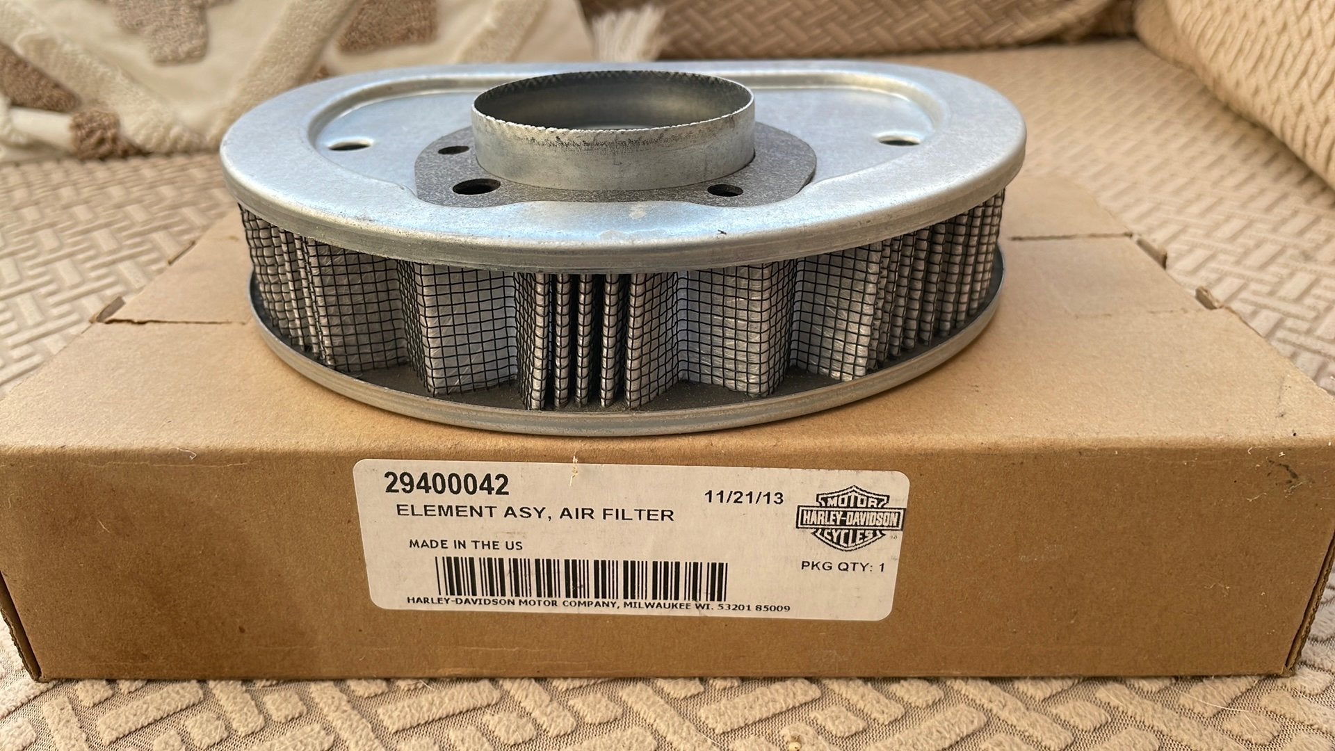 Luchtfilter element Harley-Davidson, Ophalen, Nieuw