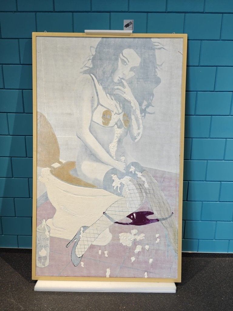 Origineel schilderij van Geronimo - Formaat (200  123cm), Antiek en Kunst, Kunst | Schilderijen | Modern, Hout, Handgeschilderd