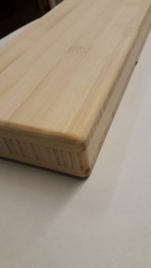 Traptrede bamboe eikenhout of notenhout voor open trappen., Ophalen, Nieuw, Trap