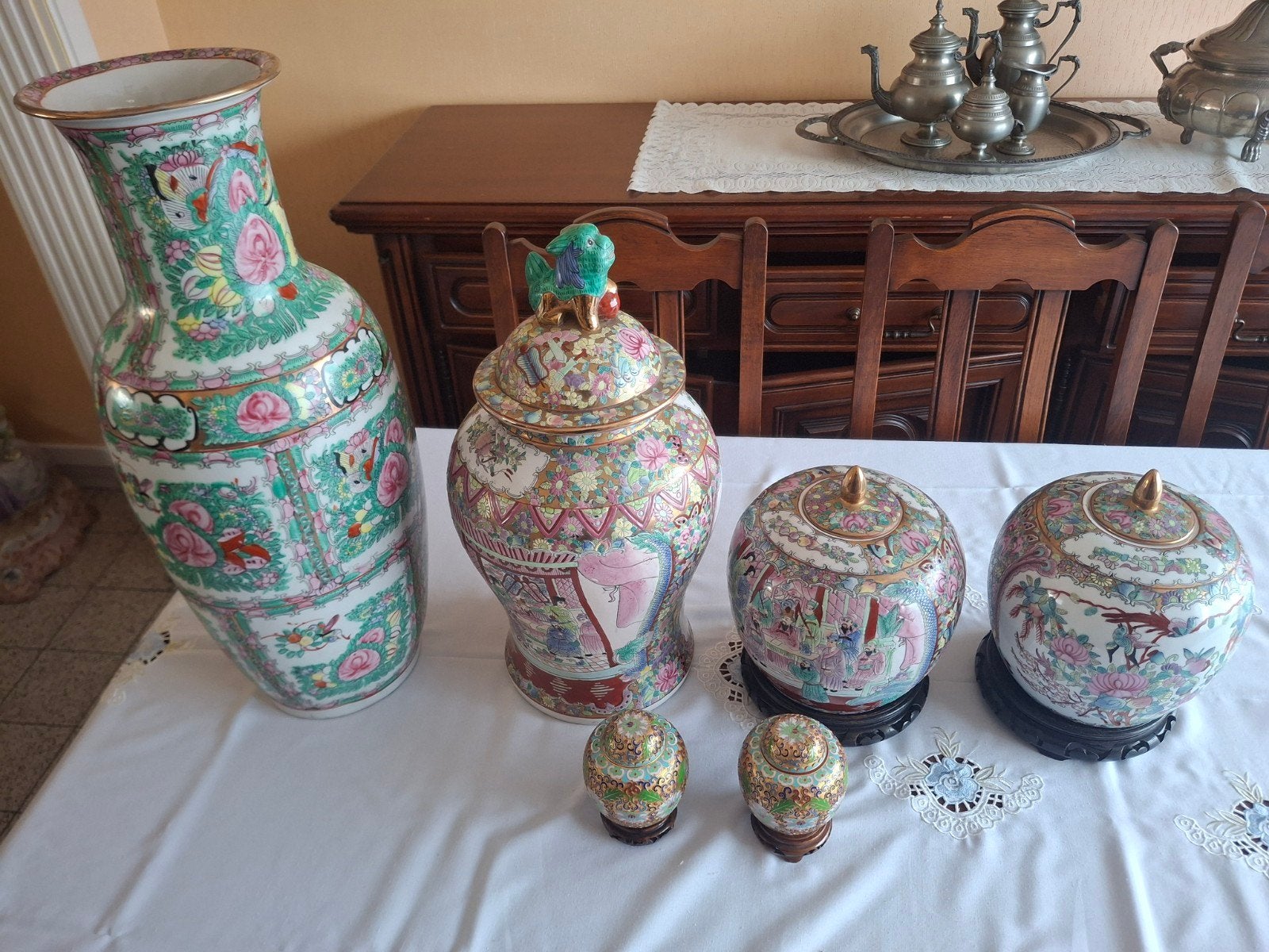Set Chineze vazen, 6 stuks, Antiek en Kunst, Ophalen