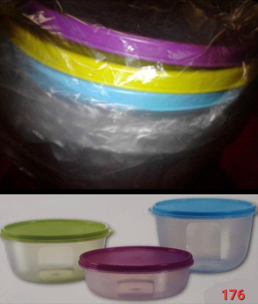 Tupperware Ruimtekommenset 3-delig, Neuf, Enlèvement ou Envoi, Autres couleurs, Compatible lave-vaisselle