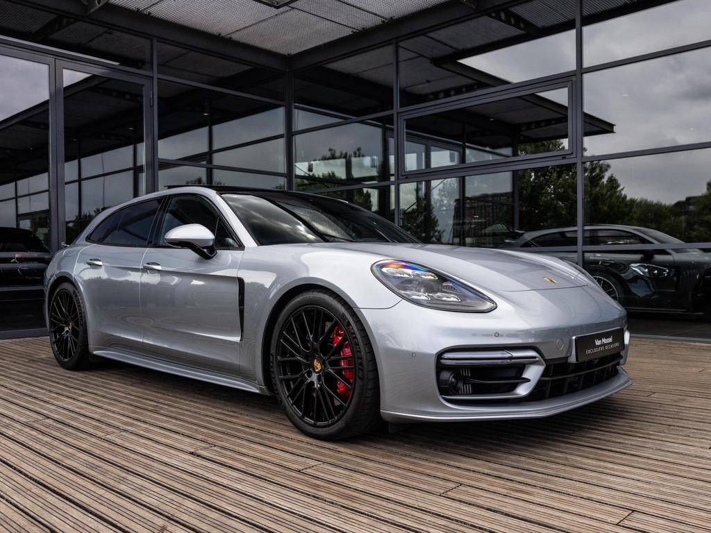 Porsche Panamera Sport Turismo 2.9 4S E-Hybrid, Autos, Porsche, Cuir, Argent ou Gris, Hybride rechargeable, Noir