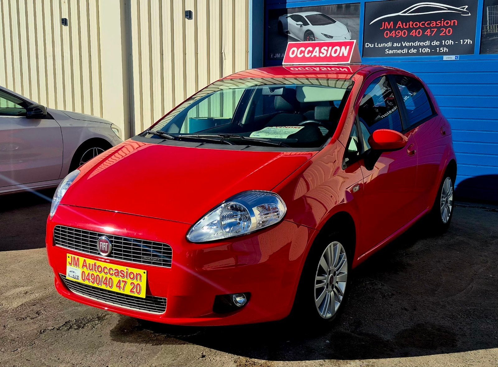 Fiat Punto 1.3 multijet, Rouge, Achat, Volant multifonction, Entreprise