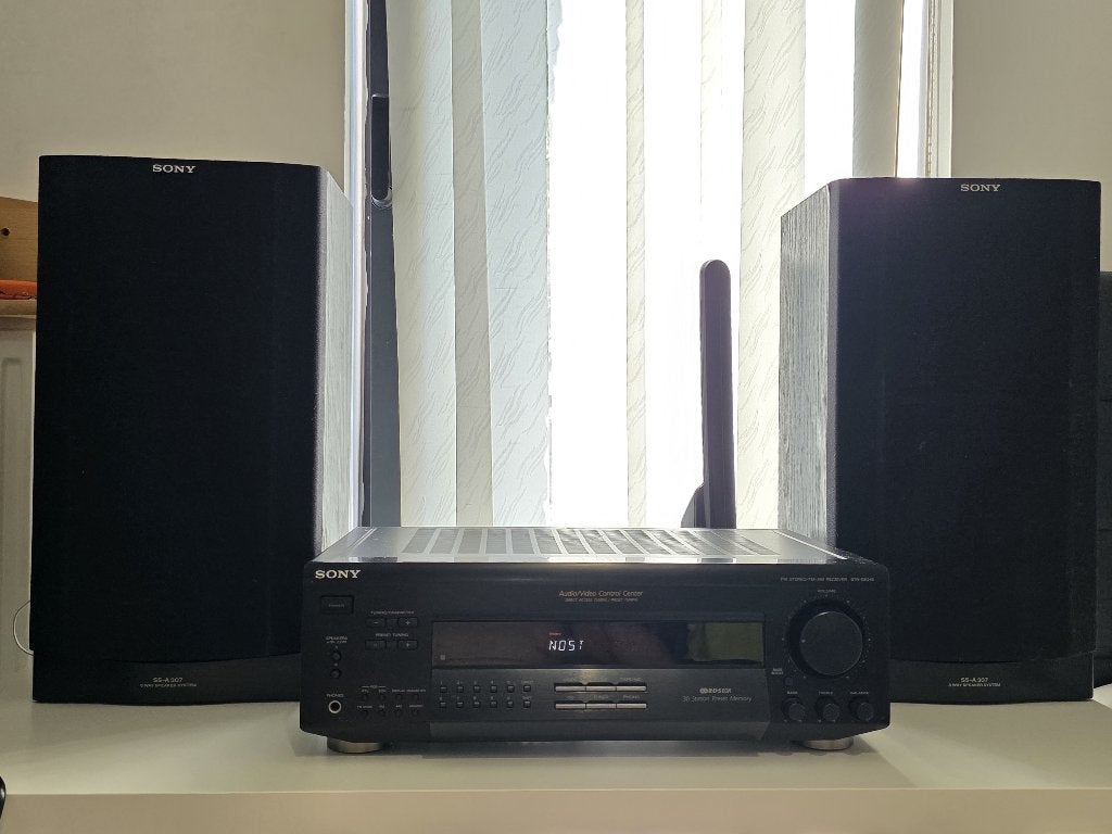 Sony STR-DE215 Receiver + SS-A307 speakers+ Konig Antenne, Audio, Tv en Foto, Versterkers en Ontvangers, Ophalen, Gebruikt, 60 tot 120 watt