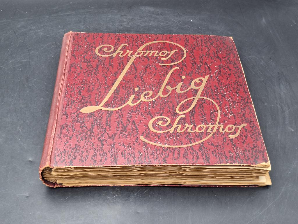 oud verzamel album Chromos Liebig, begin 1900, Antiek en Kunst, Curiosa en Brocante, Ophalen of Verzenden