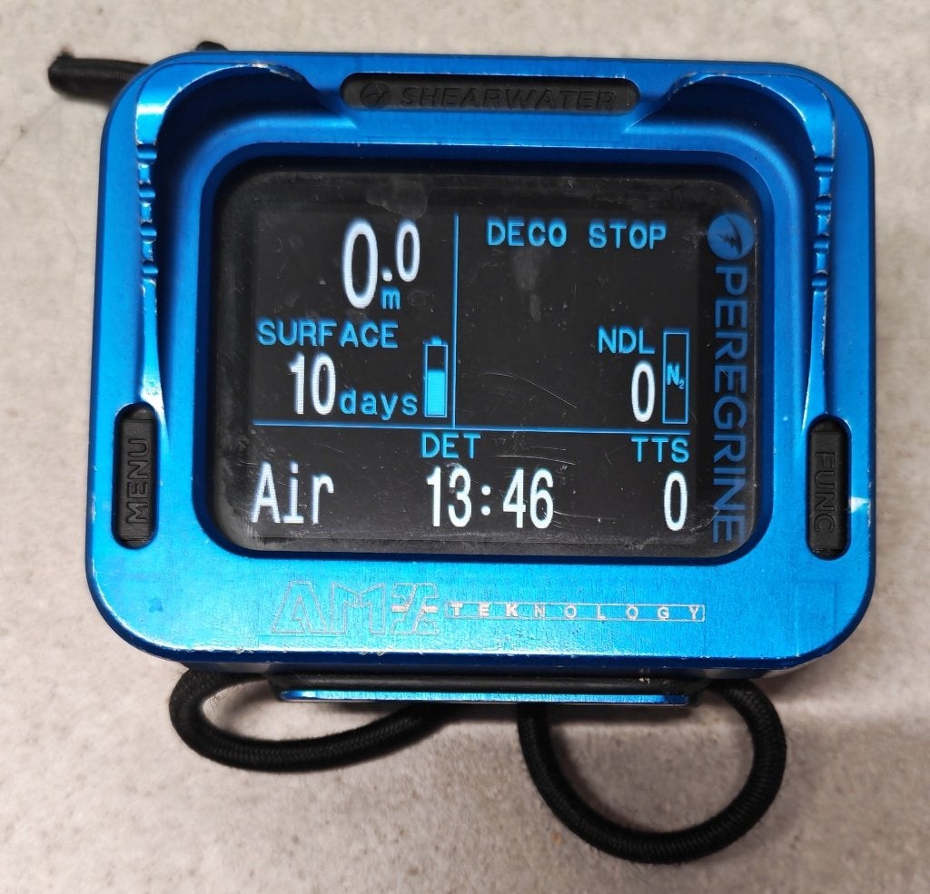 Shearwater Peregrine duikcomputer, Watersport en Boten, Duiken, Ophalen of Verzenden, Gebruikt, Duikcomputer