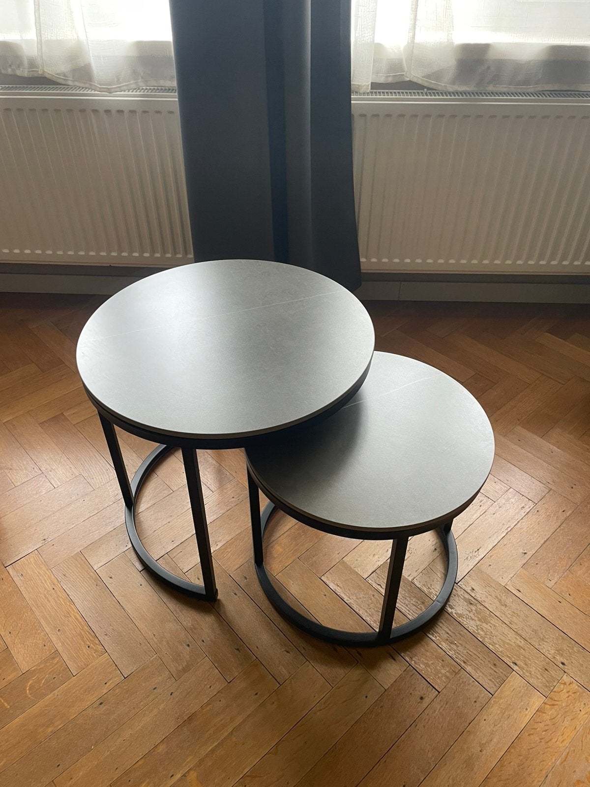 Set van 2 Salontafels, Ophalen, Zo goed als nieuw, Rond