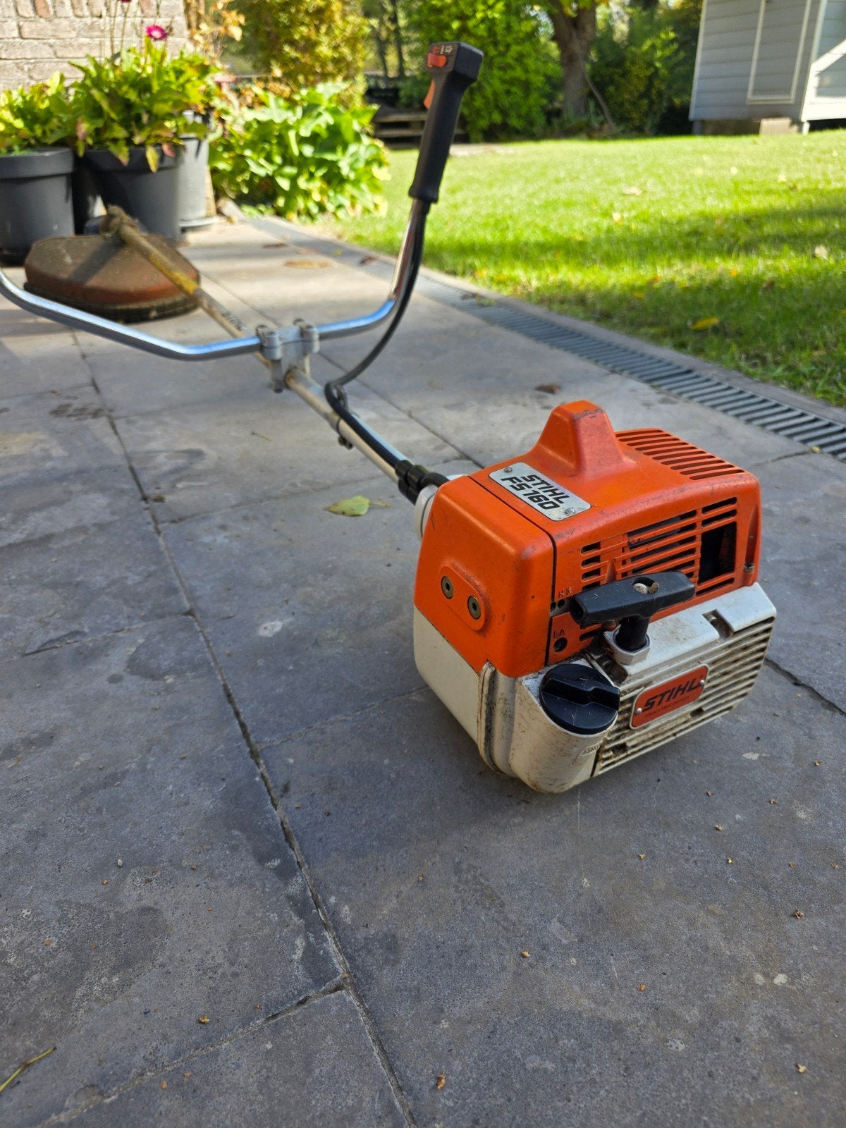 stihl fs160 bosmaaier, Ophalen