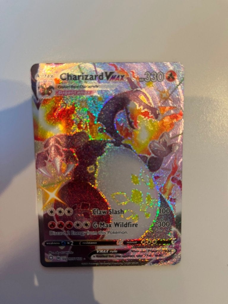 Pokemonkaart Charizard VMAX SV107, Hobby en Vrije tijd, Verzamelkaartspellen | Pokémon, Ophalen of Verzenden, Nieuw, Losse kaart