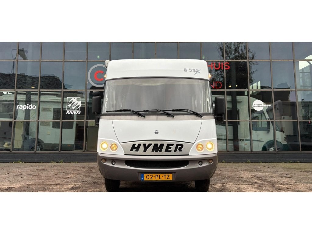 Hymer B 514 Automaat,Airco,Vastbed, Caravans en Kamperen, Ringverwarming, 6 tot 7 meter, Bedrijf, Diesel