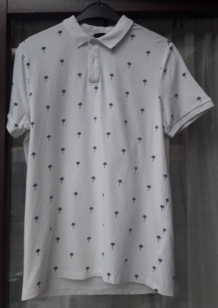 Polo van H&M maat S, Kleding | Heren, Polo's, Wit, Ophalen of Verzenden, H&M, Gedragen