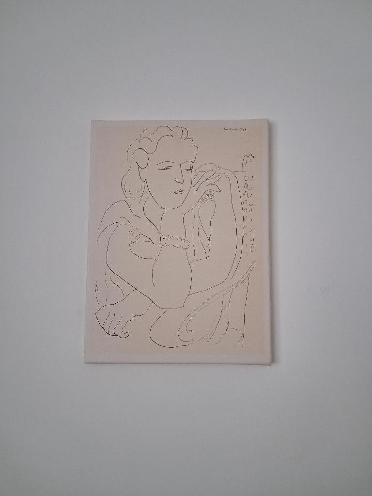 Henri Matisse Femme aux cheveux bouclés Impression sur toile, Enlèvement ou Envoi