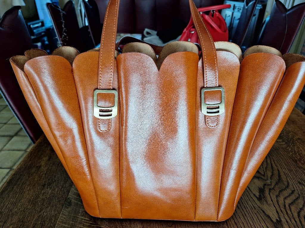 Lederen tas dames nieuw, Enlèvement ou Envoi, Neuf, Brun, Sac à bandoulière