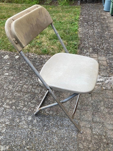 klapstoelen, Huis en Inrichting, Stoelen, Ophalen, Gebruikt, Klapstoel, Grijs