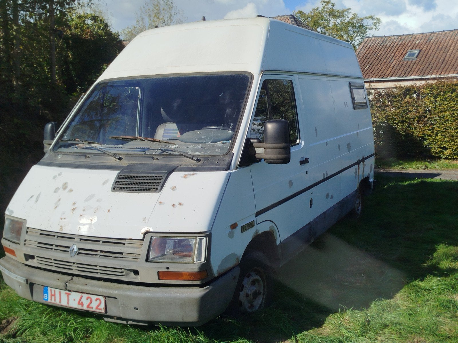 Renault traffic verhoogd verlengd 1995 oldtimer ex mobilhome, Caravans en Kamperen, Particulier, Diesel