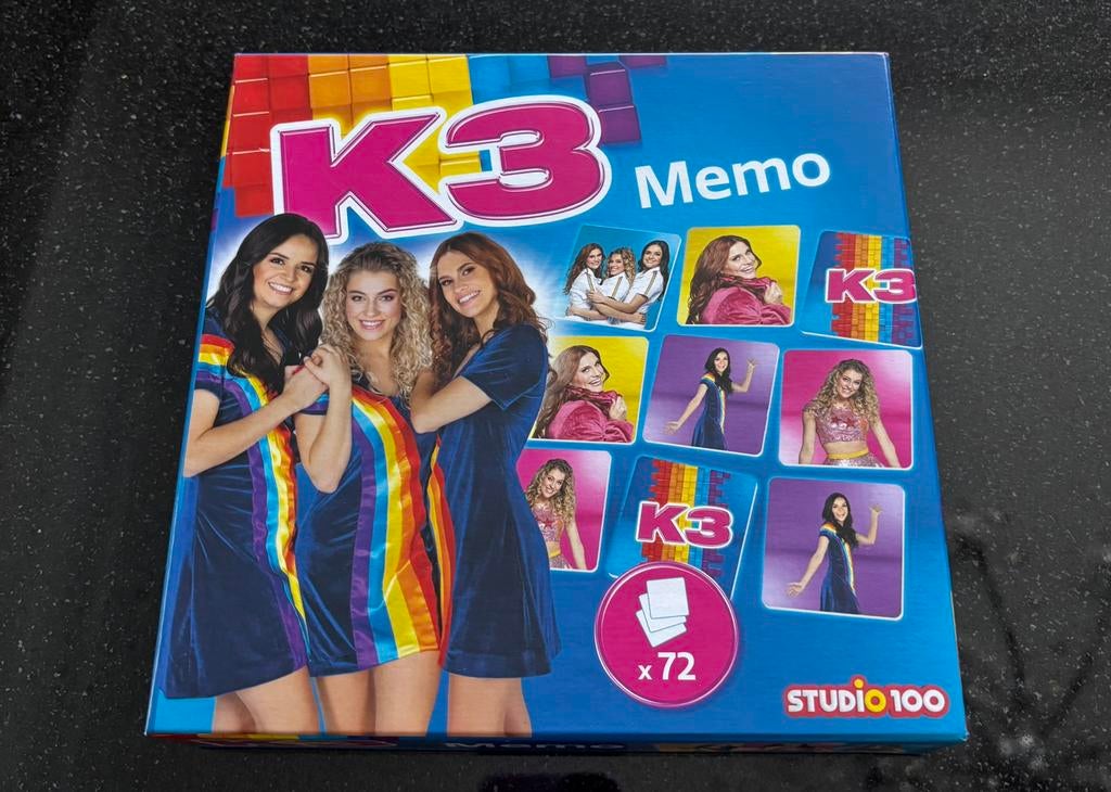 K3 memo spel NIEUW, 1 ou 2 joueurs, Enlèvement ou Envoi, Neuf